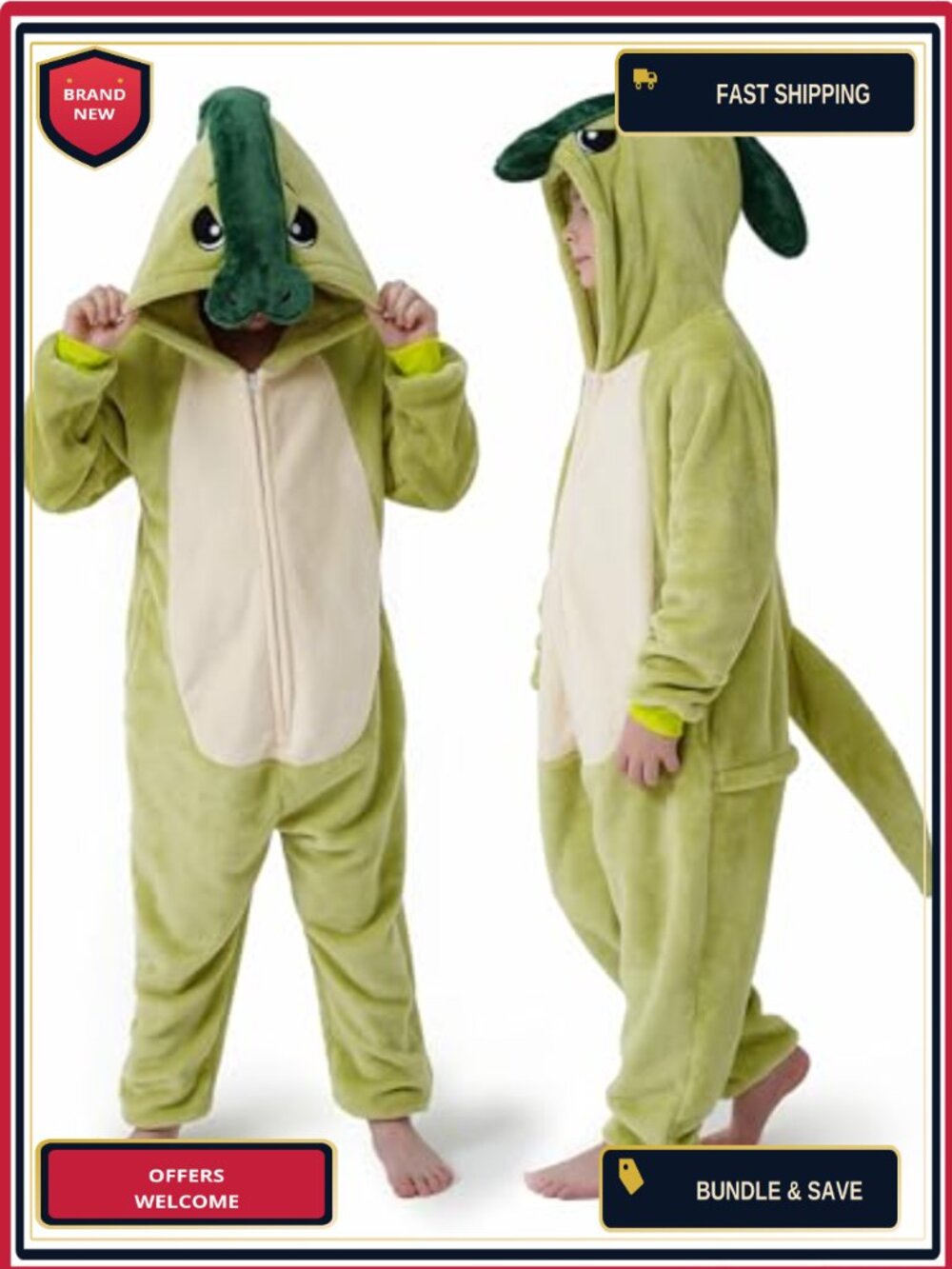 Kids Dinosaur Onesie Costume Flannel Plush Pajama Halloween Cosplay